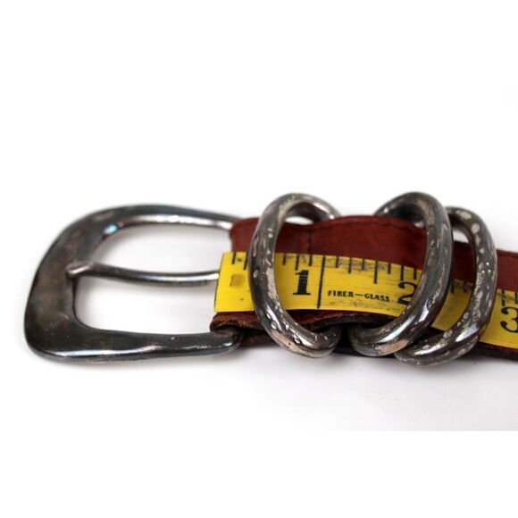 Eddie Bauer BROWN GENUINE LEATHER 1 5/8"Wd DRESS CASUAL WOMEN'S BELT Sz L (R67 - Picture 9 of 12